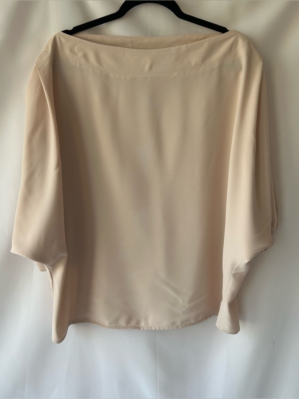 Mazik Boatneck Dolman Sleeve Blouse - Cream
